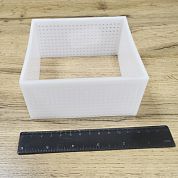 Форма для сыра (кубическая перфорированная полимерная без дна 120х120х58 мм)